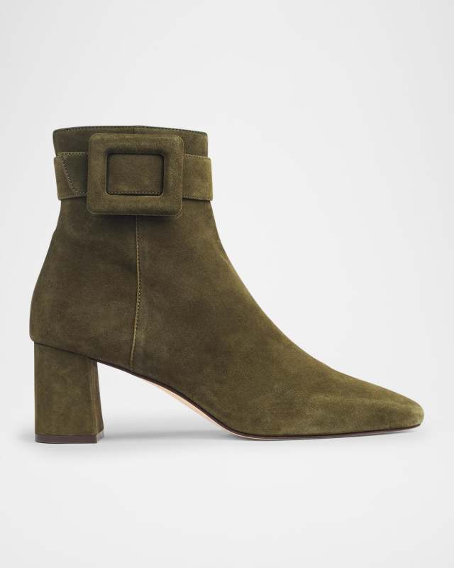 Wilde Covered-Buckle Ankle Boots